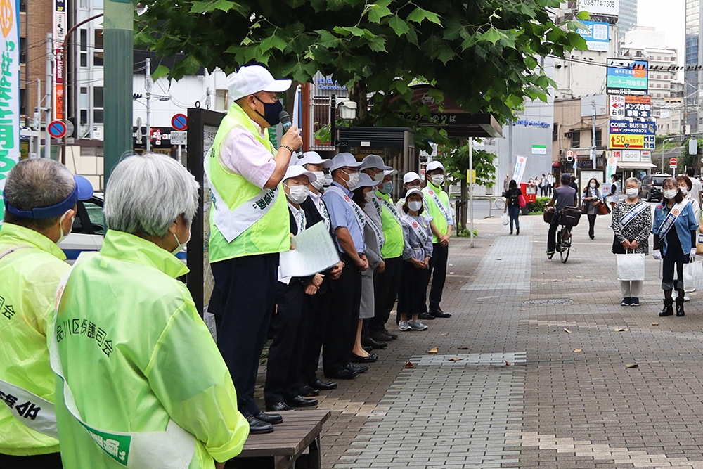 五反田駅前での活動の様子